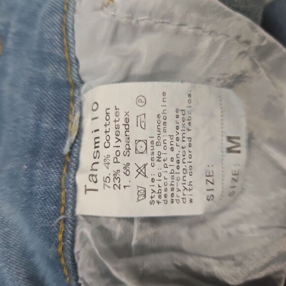 Blue Women Blue Denim Shorts Size Medium - Picture 6 of 6